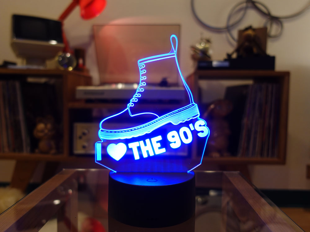 I Love the 90'S 3D Light Up Sign - Image 10
