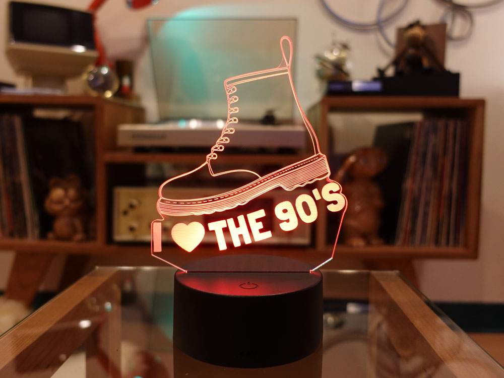 I Love the 90'S 3D Light Up Sign - Image 7