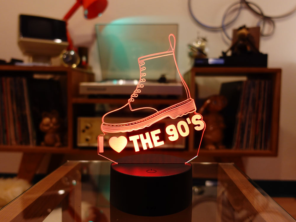 I Love the 90'S 3D Light Up Sign - Image 6