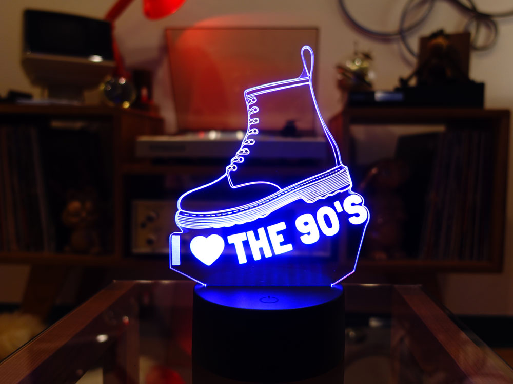 I Love the 90'S 3D Light Up Sign - Image 3