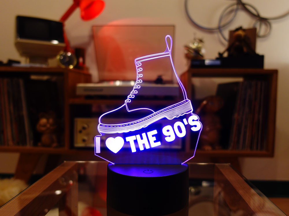 I Love the 90'S 3D Light Up Sign