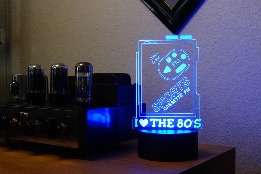 I Love the 80'S 3D Light Up Sign
