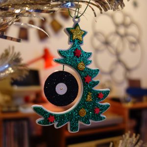 Vinyl Record Xmas Tree Ornament