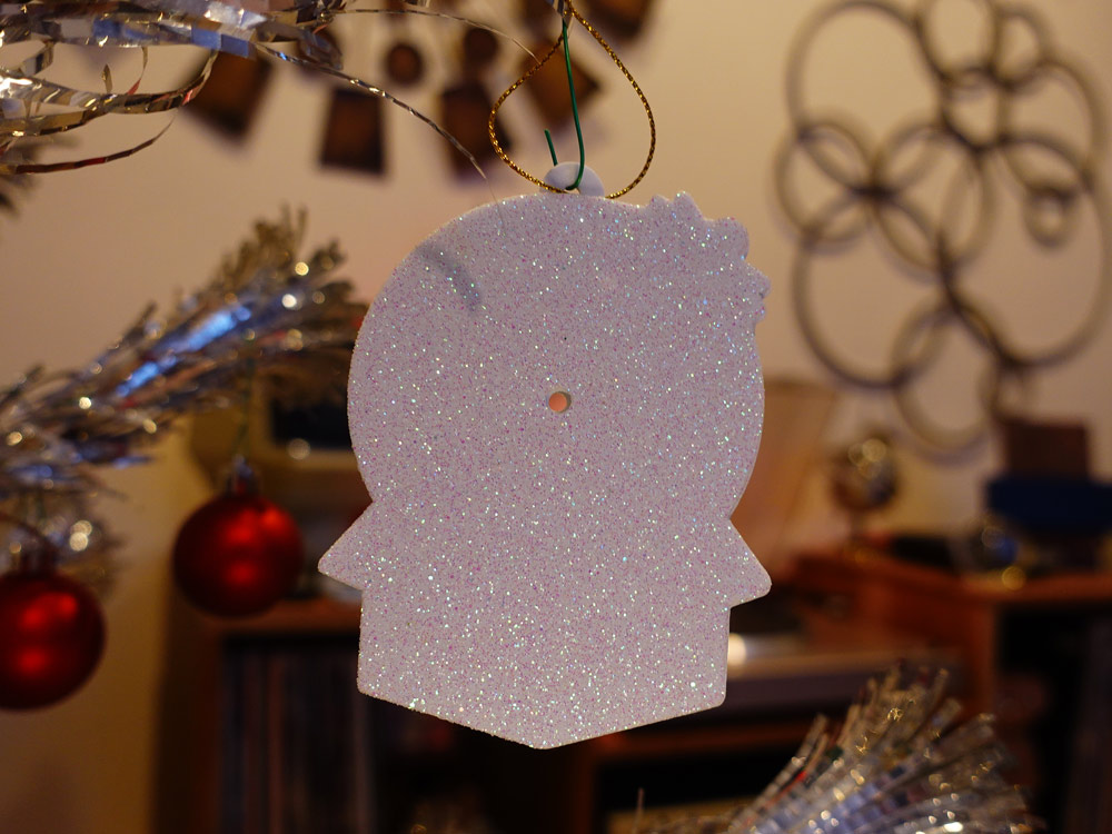 Vinyl Record in a Gift Box Ornament - Golden - Image 9