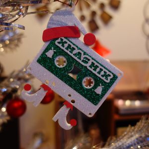 Elf Cassette Xmas Ornament