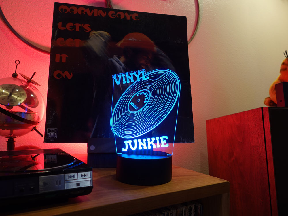 Vinyl Junkie | LED RGB Light Up Sign By Geraldine HiFi - Image 6