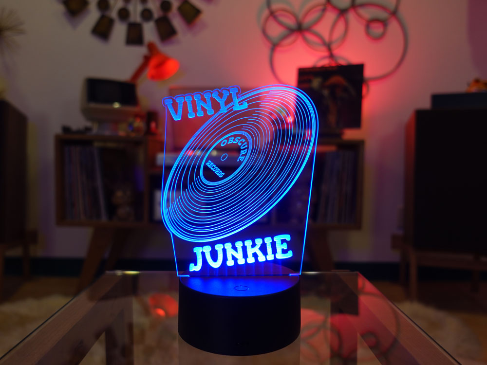 Vinyl Junkie | LED RGB Light Up Sign By Geraldine HiFi - Image 8