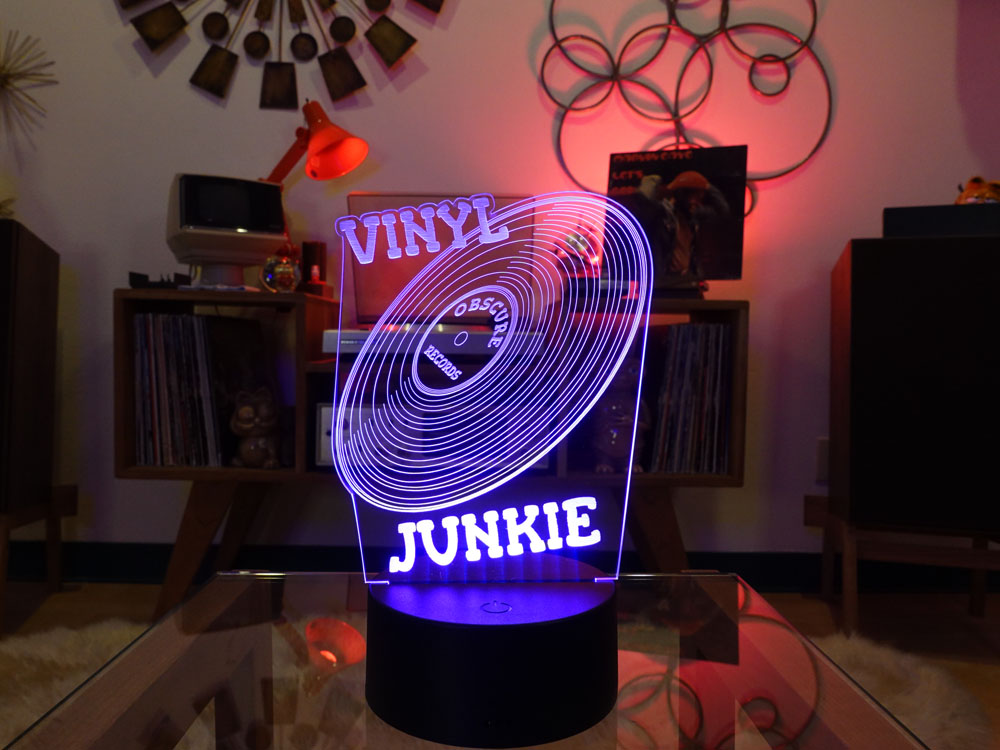 Vinyl Junkie | LED RGB Light Up Sign By Geraldine HiFi - Image 10