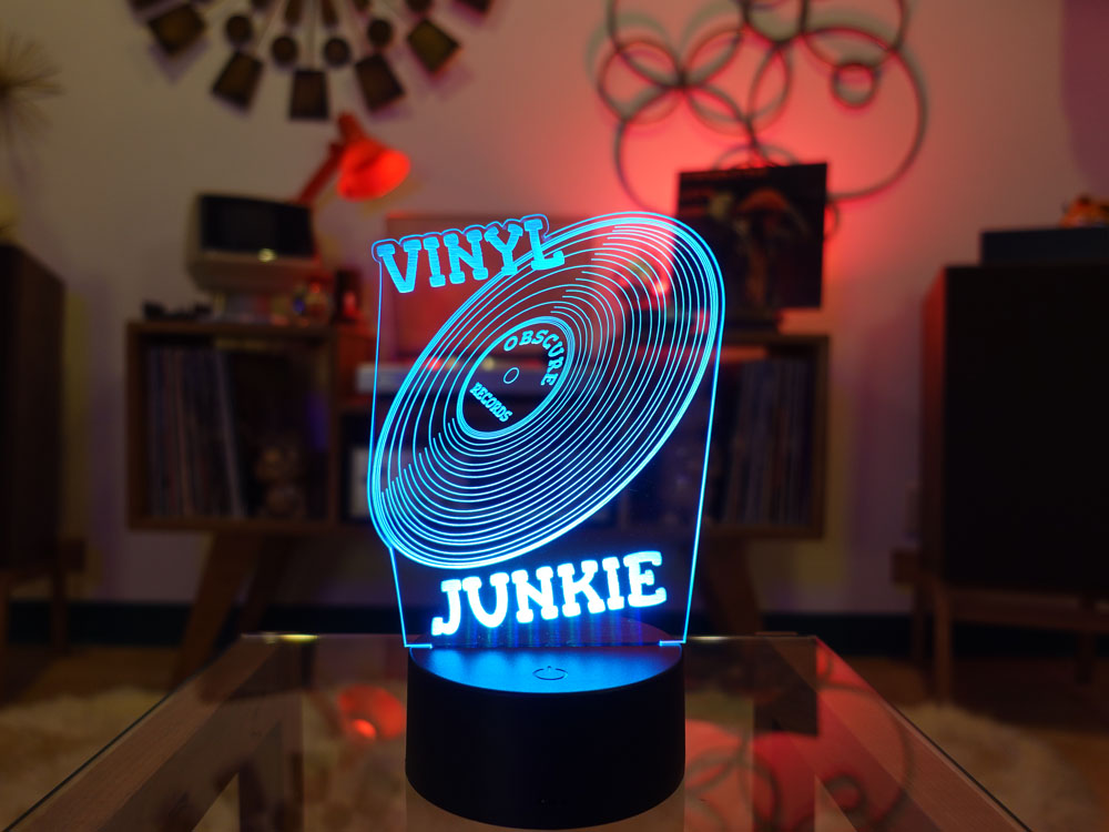 Vinyl Junkie | LED RGB Light Up Sign By Geraldine HiFi - Image 11