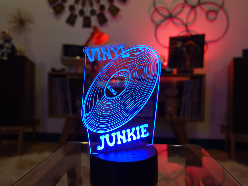 Vinyl Junkie | LED RGB Light Up Sign By Geraldine HiFi - Image 12