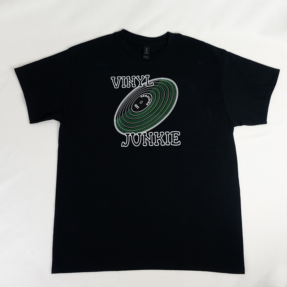 I'm a Vinyl Junkie | T-Shirt - Black - Image 2